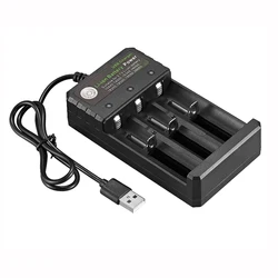 Universal USB Battery Charger Smart 3Slot Li-ion Battery Charger For 18650 18500 16340 14500 26650 21700 18700 Rechargeable