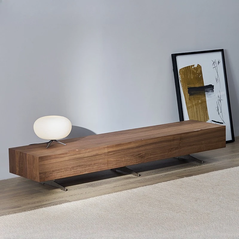 

Итальянский простой боковой шкаф для гостиной, шкаф для телевизора из цельного дерева, шкаф для образцов журналов