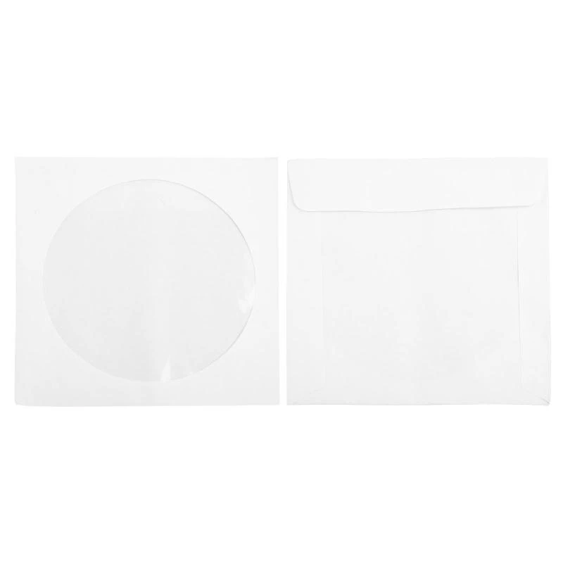 090F 50 pcs 5inch Paper DVD Flap for Case Cover Envelopes Set
