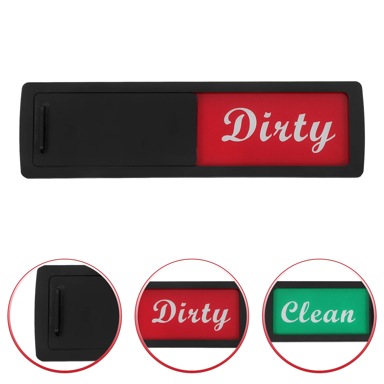 ملصق شعار غسالة الأطباق، مؤشر علامة نظيف قذرة، تنظيف مغناطيسي مغناطيسي و #2