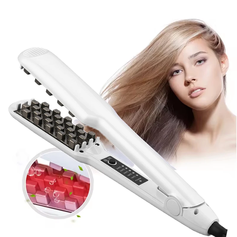 

Керамический выпрямитель-плойка для волос с ЖК-дисплеем, электрический прибор для укладки, для домашнего использования