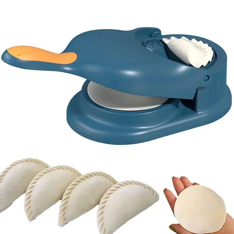 New 2 In 1 Dumpling Maker Dumpling Mold Dumpling Skin Wrapper Mould Dough Press Maker Kitchen Dumpling Noodles Making Tool Molds