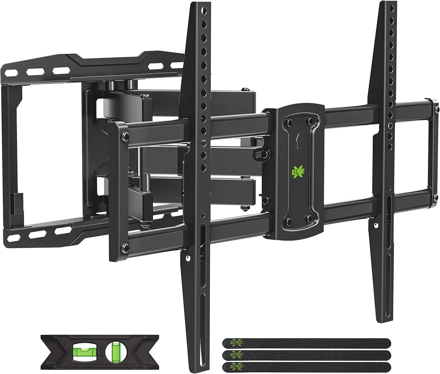 USX-UL Listado Wall Mount para a maioria TV, giro e inclinação, braços articulados duplos para cima, TV Full Motion, 37-86 Polegada TV