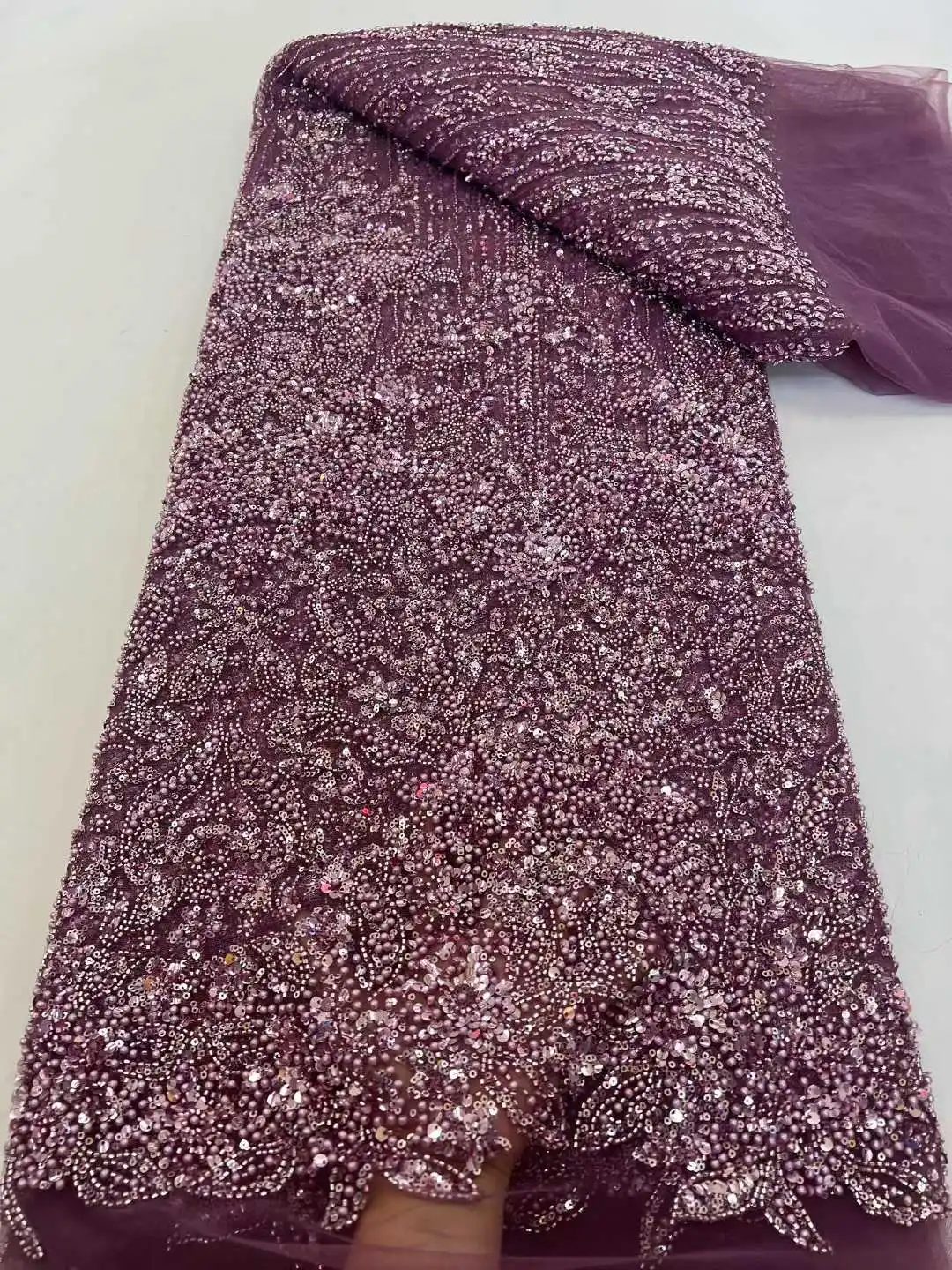 

Модная золотая французская сетчатая ткань с вышивкой бисером и пайетками, африканская нигерийская кружевная ткань для свадебных платьев для женщин