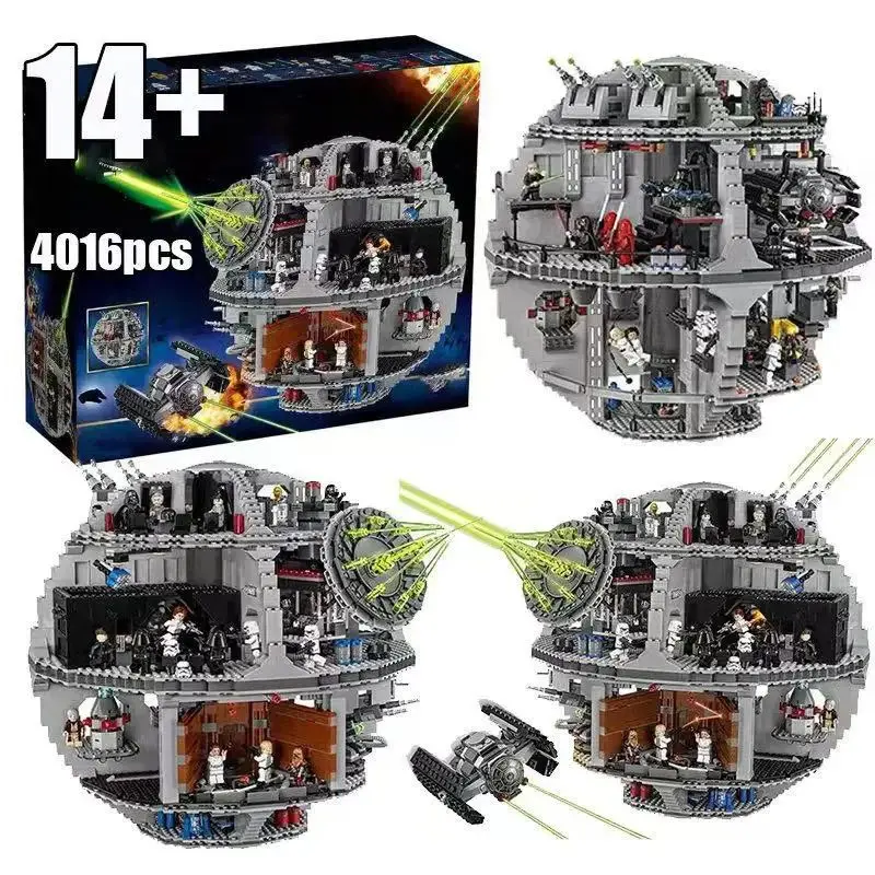 Image of 2026 Neuer MOC 75159 DS-3 Plattform 4126 Teile Death Star Raumschiff Großartige Bausteine Spielzeug für Geburtstagsgeschenke Heimdekoration Ornamente