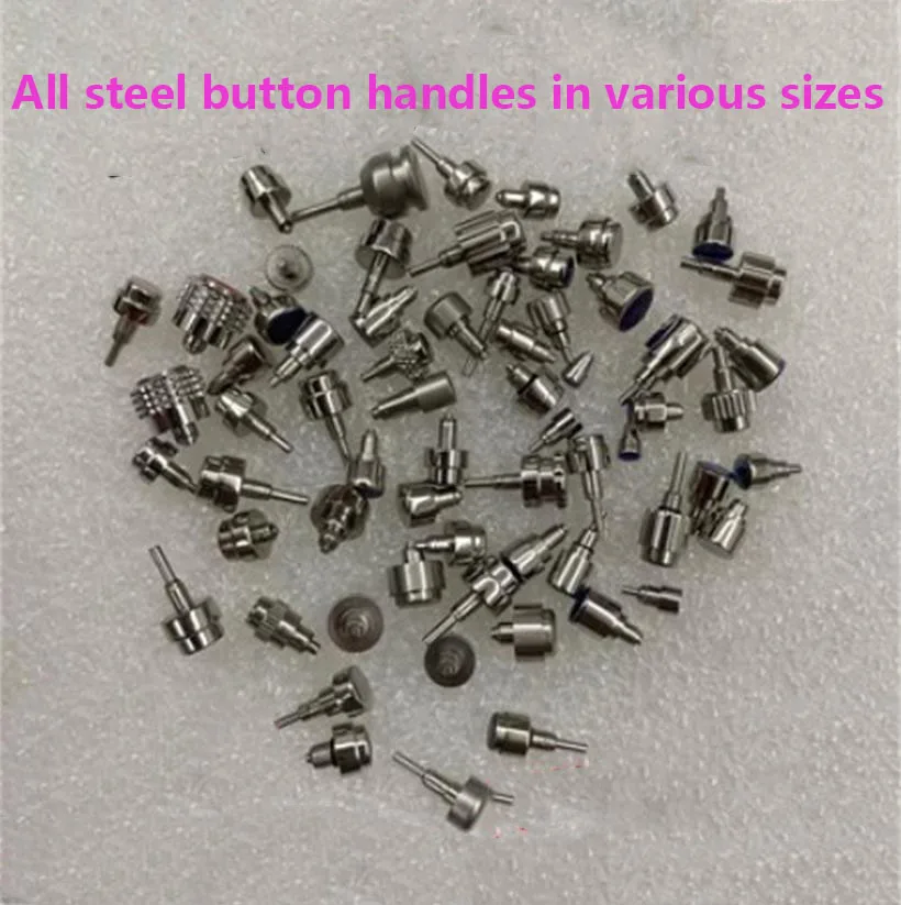 Watch Accessories All Steel Button Handles Various Big Small Sizes Mixed Handle Each Bag Comes in Multiple Styles Clock Parts