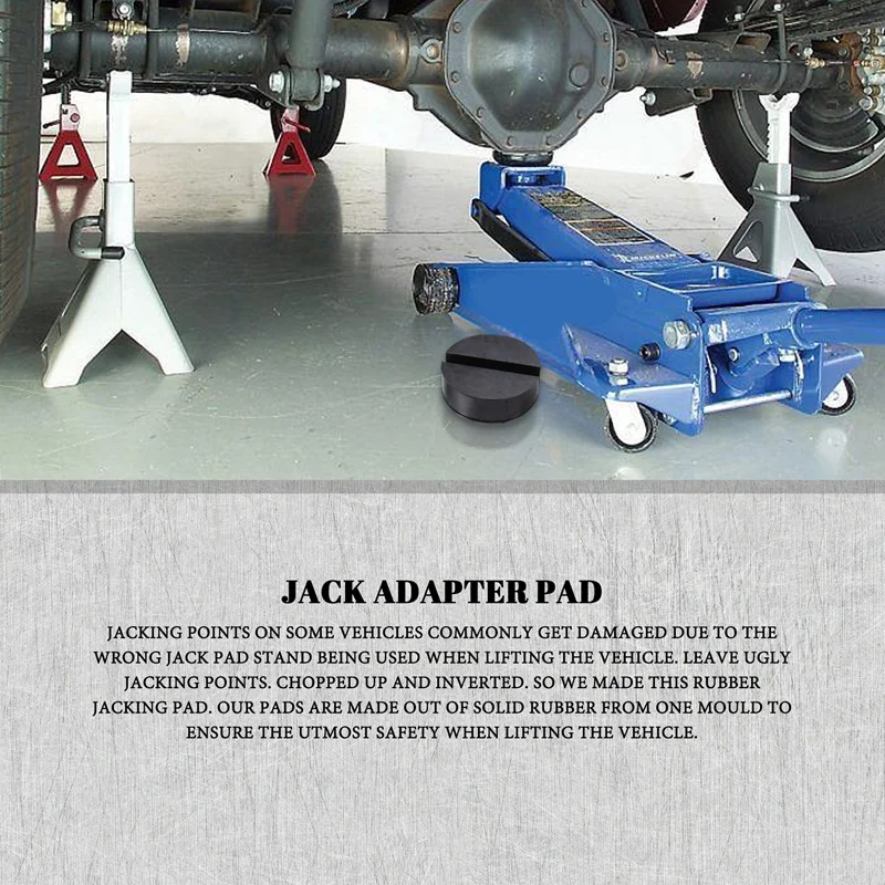 Bantalan cakram karet mobil, alat adaptor pelindung Jack Jack kendaraan mobil, rel lantai, pelindung Jack