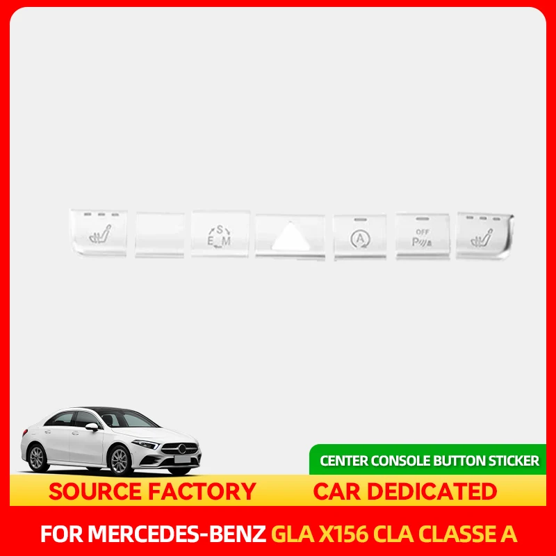 

Стайлинговые молдинги автомобильной консоли, кнопки кондиционера, наклейки, накладка для Mercedes Benz GLA X156 CLA C117 A B Class W176 W246 Auto I