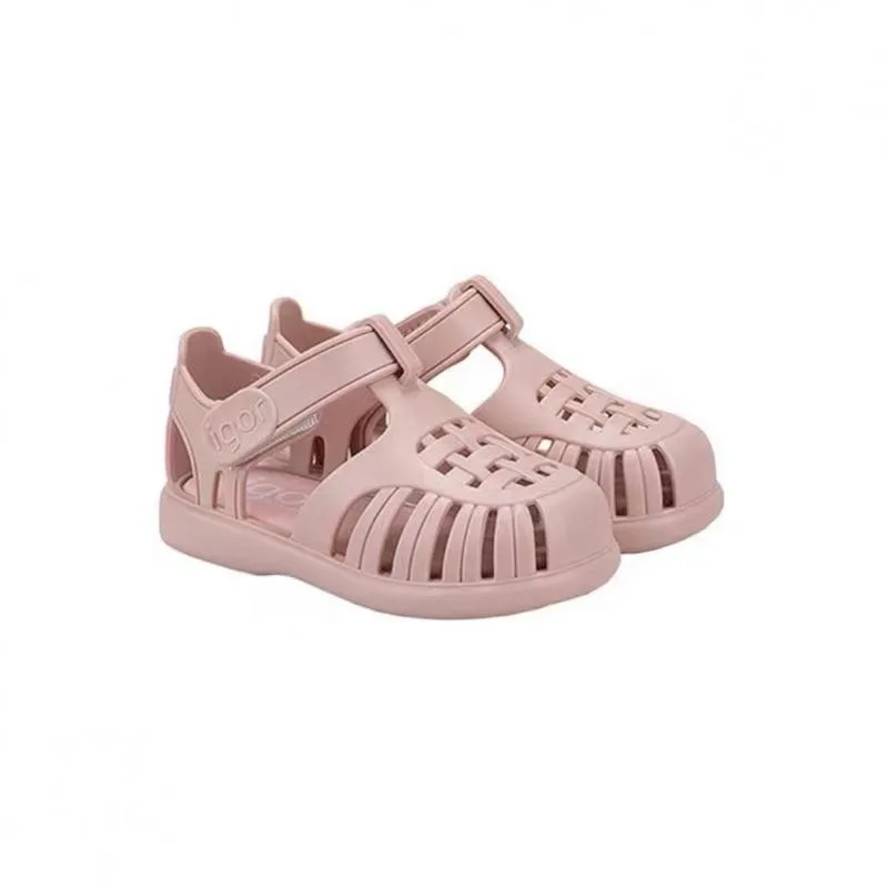 Sandalo romano estivo per bambini dal Design classico moda Casual bambini ragazzi e ragazze sandali da spiaggia tinta unita scarpe da bambino