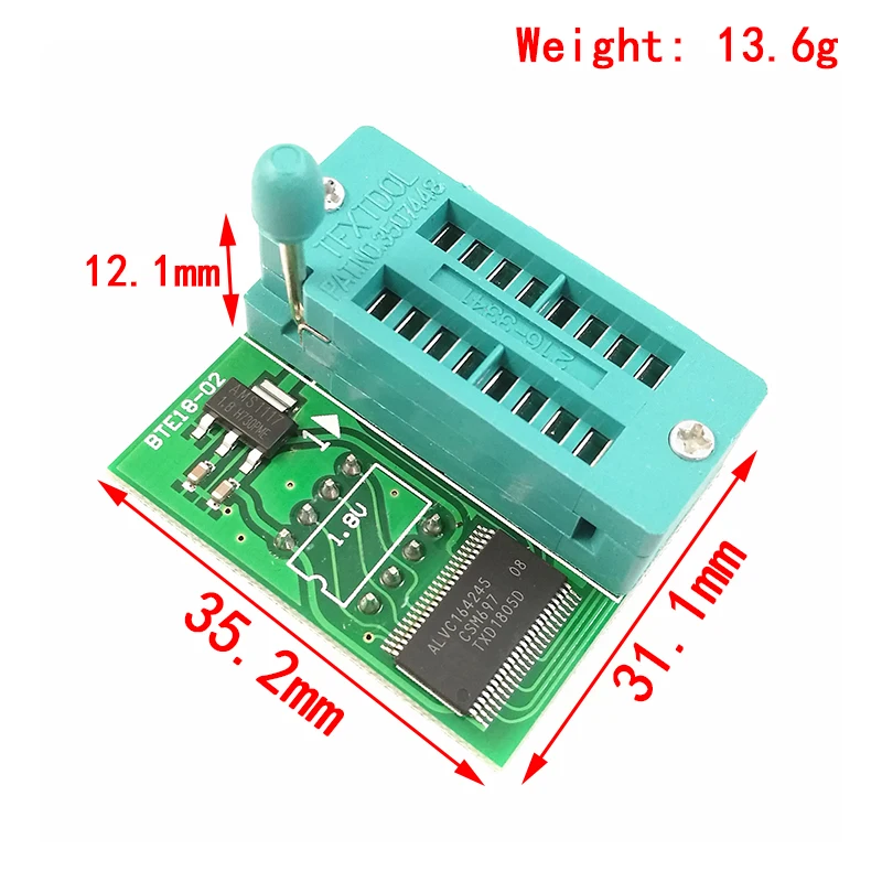 Adapter 1,8 V do Iphone lub płyty głównej 1,8 V SPI Flash SOP8 DIP8 W25 MX25 do programatorów TL866CS TL866A EZP2010 EZP2013 CH341