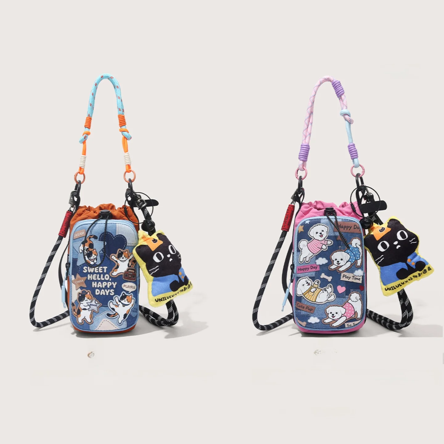 cute-casual-outdoor-mountain-series-mobile-phone-bag-portable-crossbody-bag-water-cup-bag-leisure-small-outdoor-bag