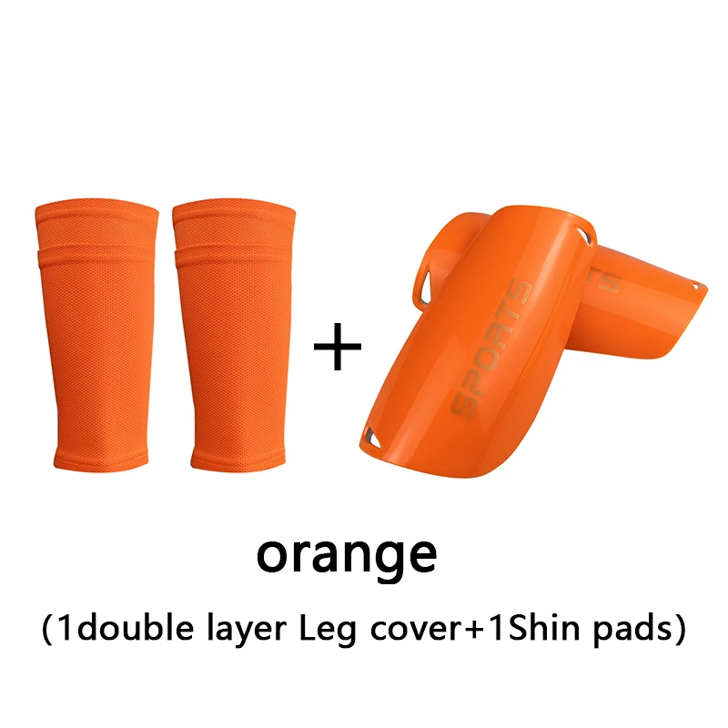 1 Set Soccer Shin Guard Adults Kids Socks With Pocket Professional Shields Legging Shinguards Cover Sleeves Protective Gear