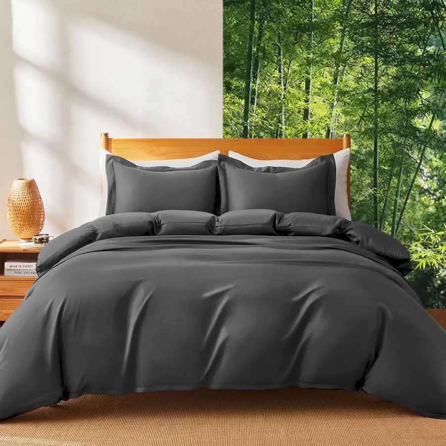 

Шелковистый охлаждающий пододеяльник King для горячих спален 106x90, дышащий влагоотводящий пододеяльник, 3 предмета UltraSoft Beddi