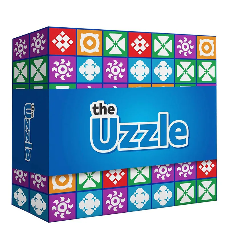 The Uzzle Board Game Spatial Logic Thinking Board Games for Children and Adults Block Puzzle Matching Games for Ages 4+