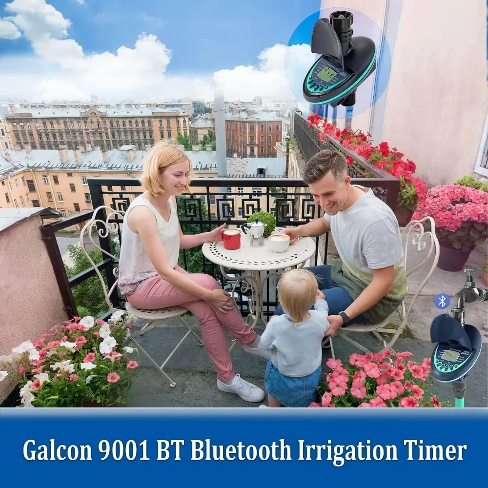 Irrigation Timer Series Hose End for Balconies Patios Gardens or Lawns with Drip or Sprinklers