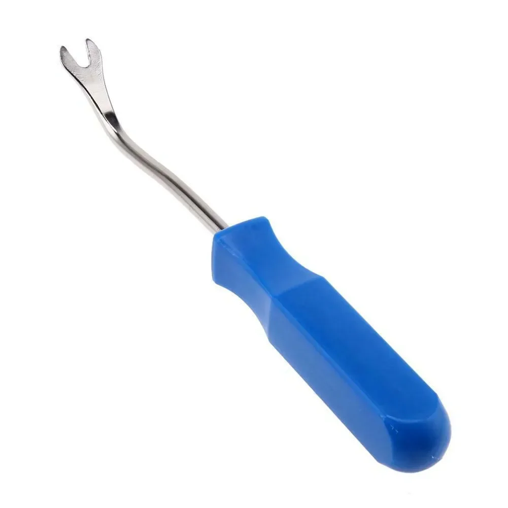 2*Car Removal Tool Blue Car Door Trim Panel Fastener Nail Puller Removal Open Pry Tool Clip Plier 8.07inch Quickly Remove