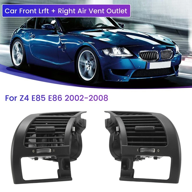 Car Front Air Vent Outlet Grille Without Cup Holder For BMW Z4 E85 E86 2002-2008 Black