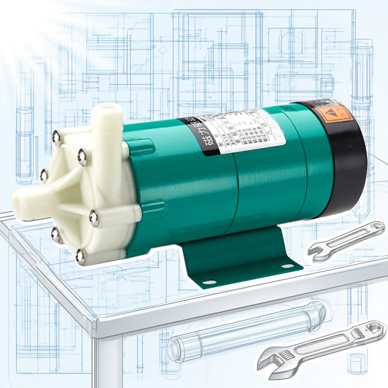 15RM Micro Magnetic Circulation Pump, Acid & Alkali Resistant Fluoroplastic Chemical Transfer Pump