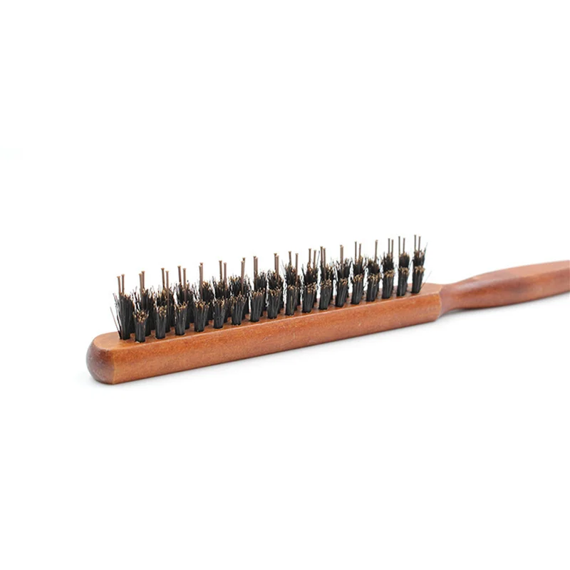

3X Professional Salon Teasing Back Hair Brushes Wood Slim Line Comb Hairbrush Extension Hairdressing Styling Tools DIY