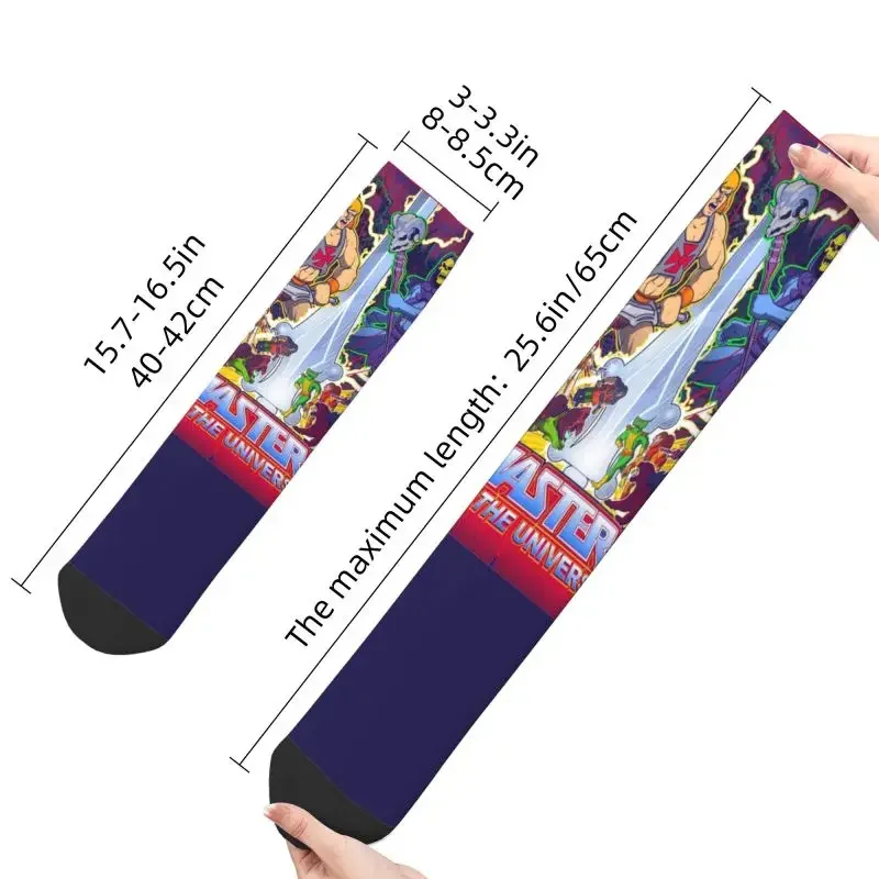 Meister des Universums Männer Frauen männliche Crew Socken cool er Mann Skeletor Heman 80er Jahre Cartoon Frühling Sommer Herbst Winter verrückte Socken