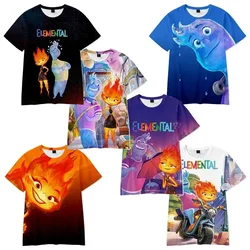 Camiseta con estampado 3d de película de dibujos animados de Disney para niños y adultos, ropa informal, camisetas de manga corta de dibujos animados