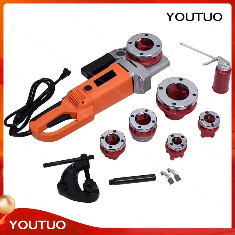 2026 New High Power Handheld Electric Pipe Threading Machine Tapping Reamer for Galvanized Pipe Thread Cutting Tool