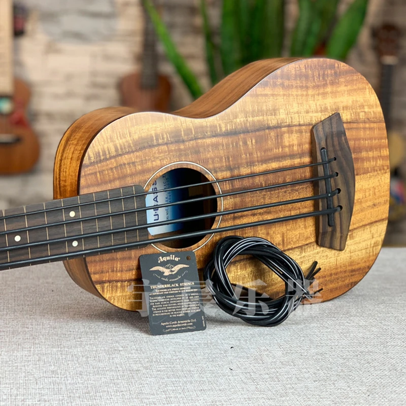 Struny Ubass specjalna gitara basowa gruba gitara Ukulele Ukelele kluski czarne białe akcesoria części instrumenty muzyczne