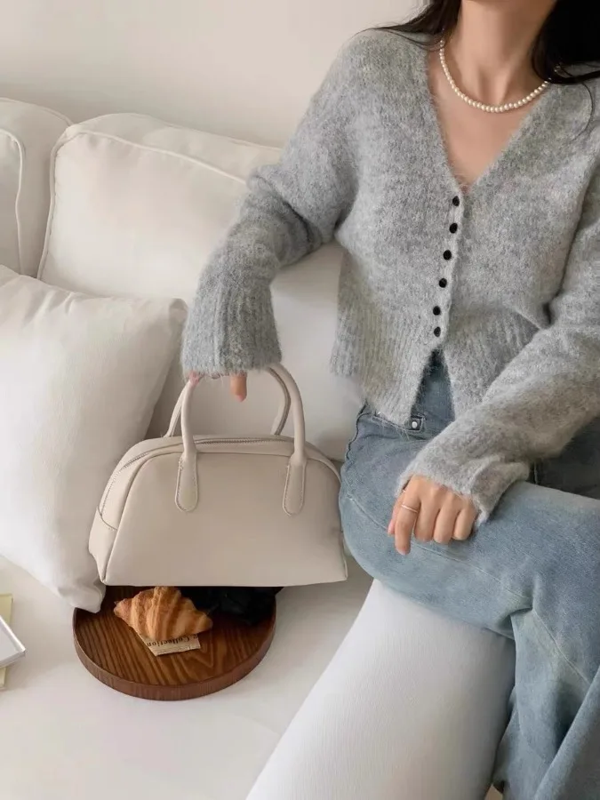 Losse ort gebreide vest dames zachte trui Jaet Trendy herfst winter nieuwe Sle Koreaanse versie afslankende Sle