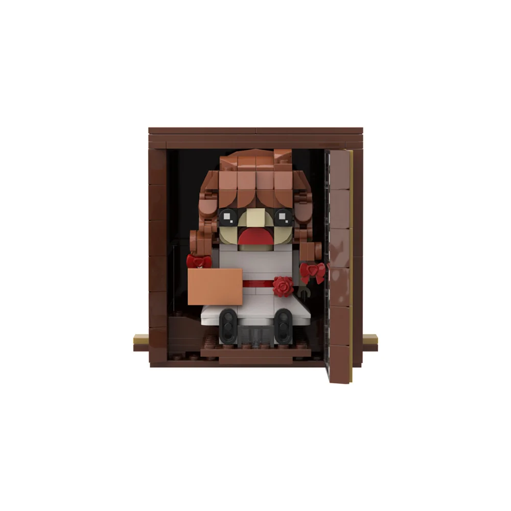 MOC-décennie s de construction modèle film d'horreur Annabelle beurre, garde-robe Demon BrickheadZ, figurine d'action, briques d'assemblage, jouet, cadeau d'Halloween