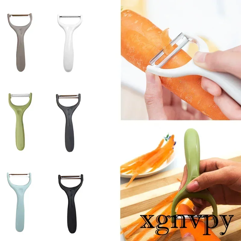 xgnvpy New Portable Fruit Vegetable Peeler Stainless Steel Carrot Potato Multifunctional Kitchen Peeling Tool 1PCS