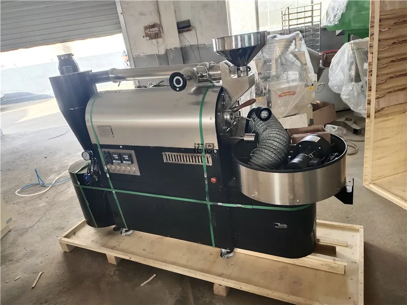 Máquina comercial de torrefação de grãos de café, 10kg, torrador de café, gás elétrico, máquina de cozimento de grãos de cacau com artisa