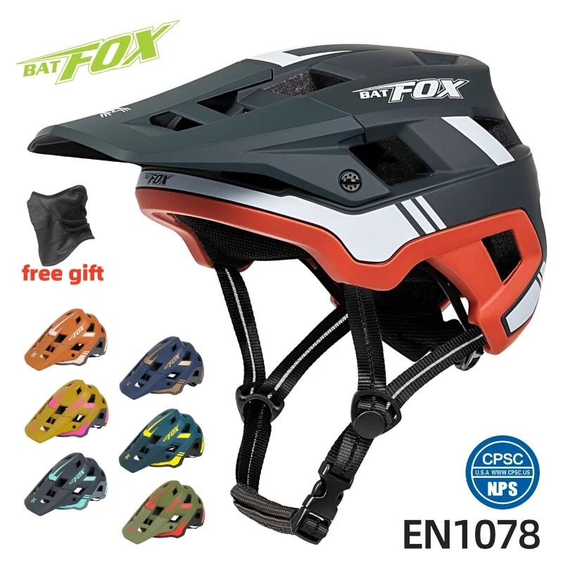 BATFOX Speed Cycling Helmet Integral Specialized Bicycle Helmet MTB Man Off-road Racing Riding Road Mountain Bike Helmets