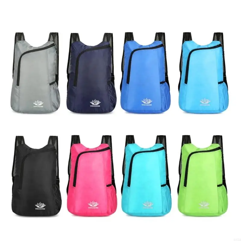 

H37D Water Resistant Backpack for Climbing Riding Women Men Foldable Travel Daypack