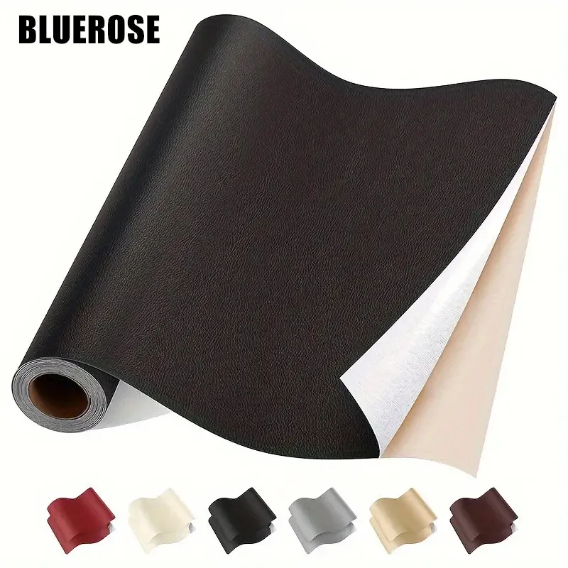 Multiple Colors Self-adhesive Leather Sheets Faux Leather Repair Tape for Sofa Table Chair Car Seats Handbag Bed Shoes