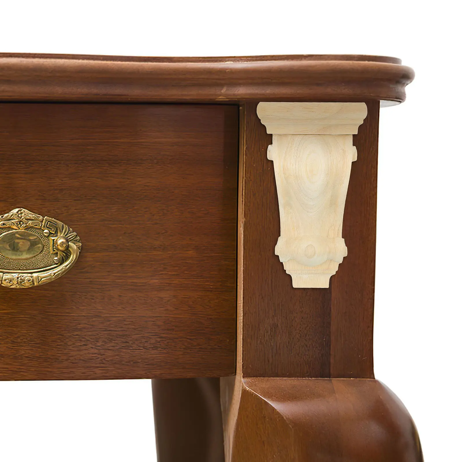 

2 шт. классических европейских декоративных консолей из прочного дерева ручной резьбы для мебели и архитектурных элементов