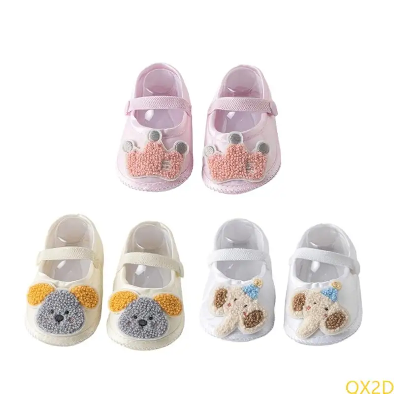 

QX2D 1 Pair Baby Floor Shoes for Toddler Learning to Walking Cartoon Newborns Shoes
