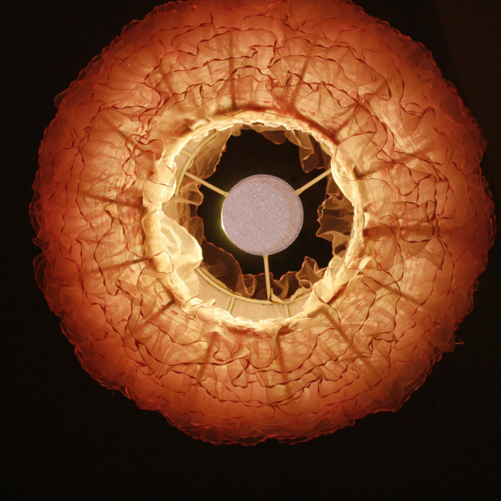 

2pcs Soft Light Chandelier Lampshade Fabric Diffuser 10CM Diameter Eye Protection Shade Accessory for Baby Kids Room