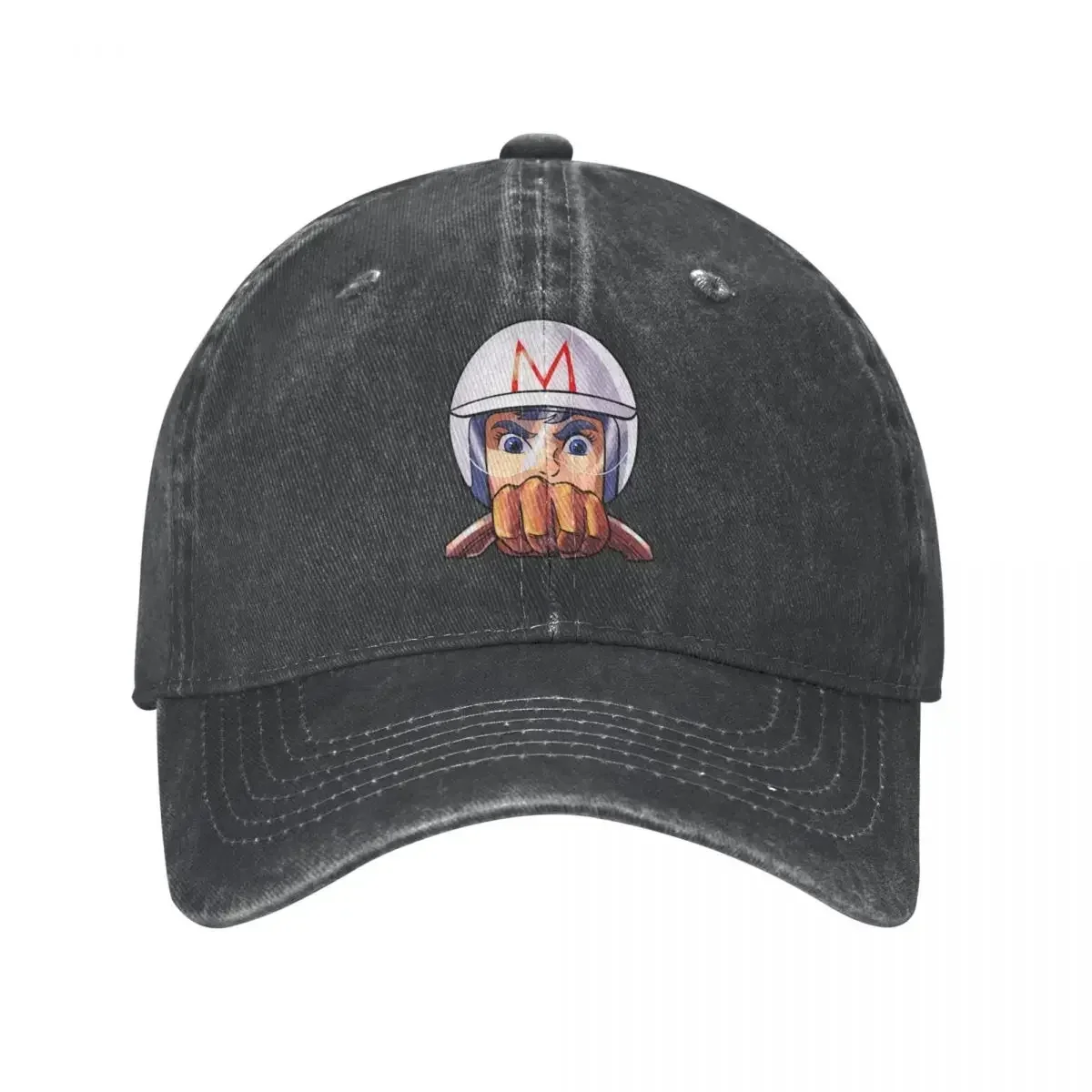 Mach 5 Speed Racer Baseball Caps Classic Distressed Denim Washed Car Racing Snapback Hat  Style Outdoor Workouts Gift Hats Cap