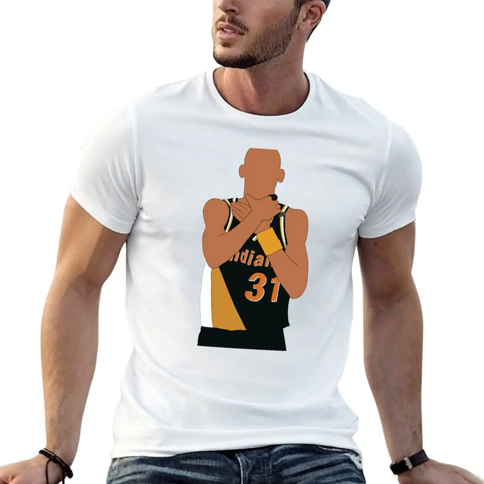 Etrangleur Reggie Miller T-shirt sublime blanks designer t shirt men