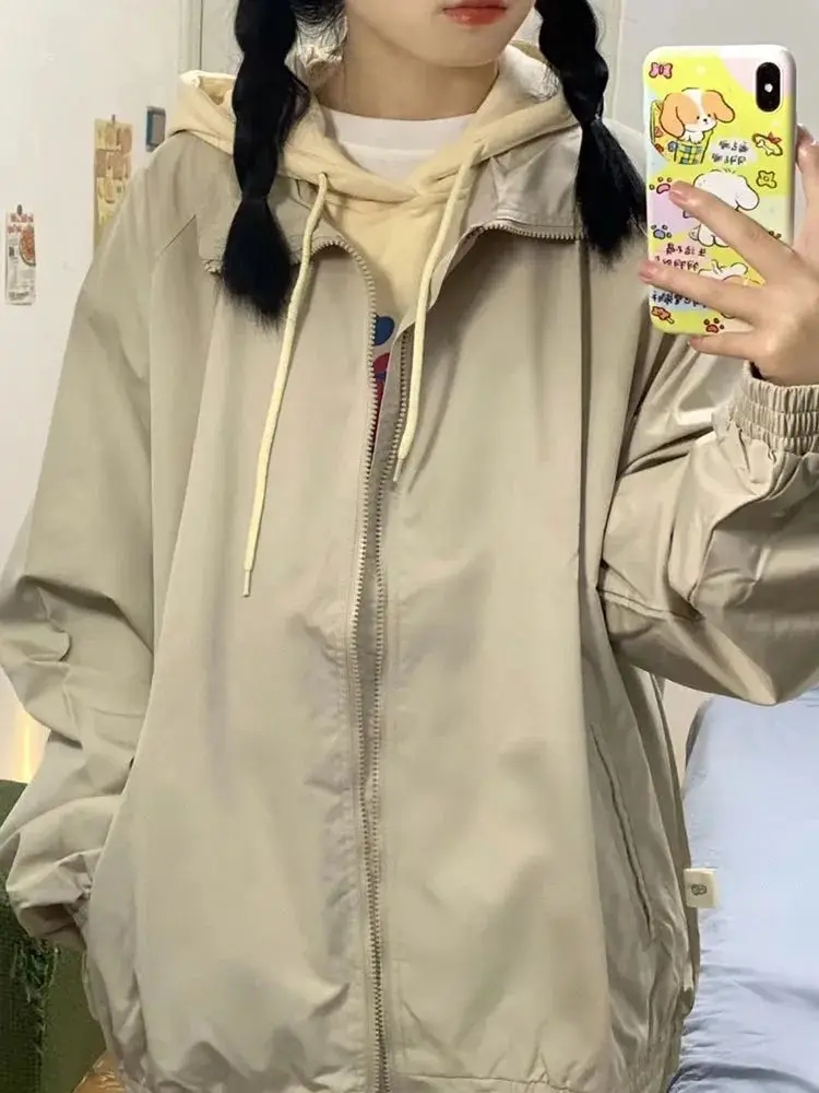 

Plush Jackets Woman Winter Avocado Waist-Hugging Medium Irregular Lazy Spring/Autumn Couple'S Regular Splice Leopard Emo Cute