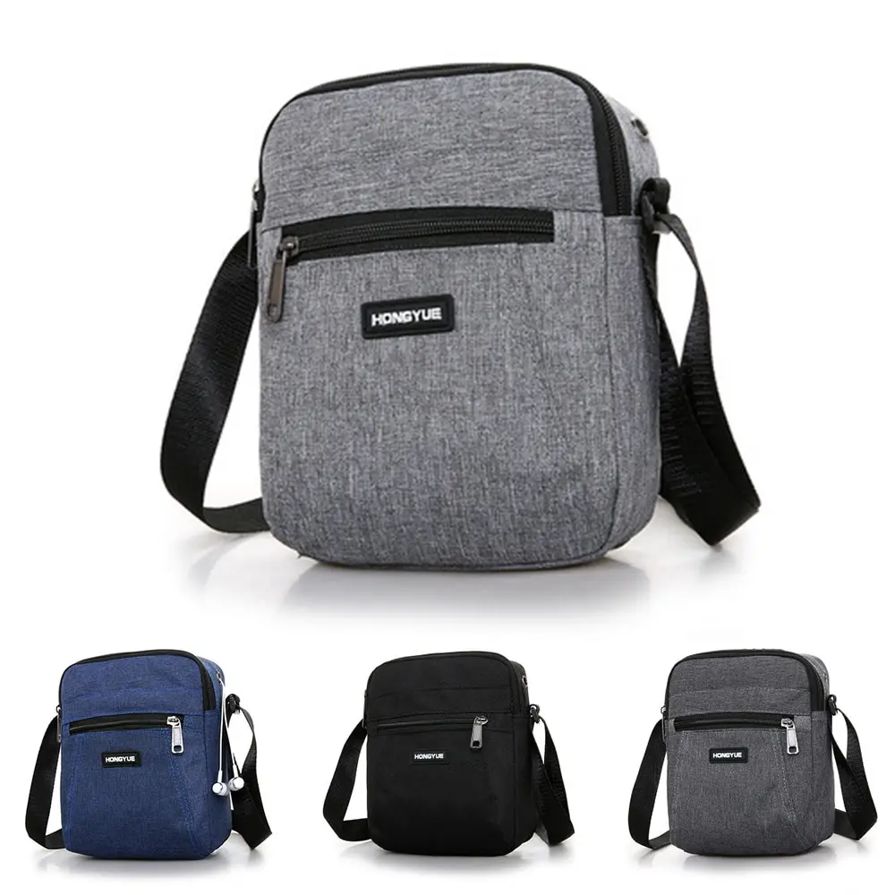 

Men's Shoulder Bag High Quality Nylon Handbag Men's Bag Waterproof Zipper Crossbody Bag 2023 Casual Brand Men Messenger Pack