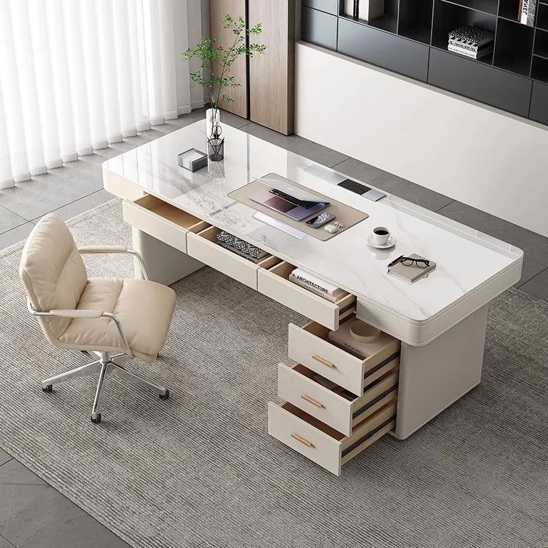 

DSA Slate desk cream style beauty salon consultation workbench modern for home study bedroom office computer desk
