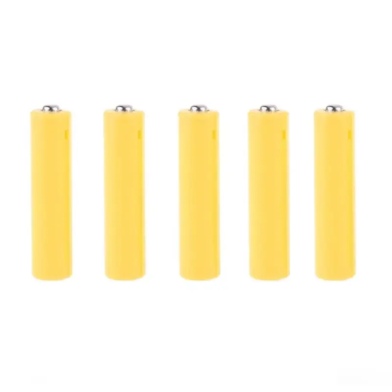 5Pc LR06 AA LR03 AAA Size Fake Setup for Shell Placeholder Cylinder Conductor Cells for Lithium Batt