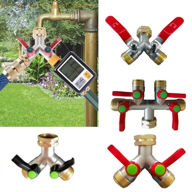 Kompakte 2/4-Wege-Wasserverteilerventile aus Messing für eine präzise Durchflussregelung in Gewächshäusern und Tropfsystemen. – Detail 5