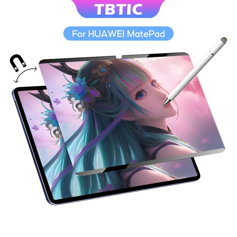 

TBTIC for Huawei MatePad 11.5S Air 11.5 SE 11 Inch 2024 2023 2021 Honor Pad X9 Magnetic Paperlike Screen Protector