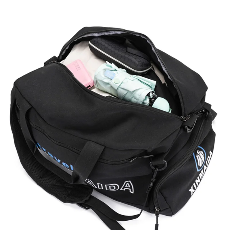 Outdoor Large Capacity Luggage Storage Bag Waterproof Independent Shoe Compartment Fitness Bag Multifunctional Crossbody Bag