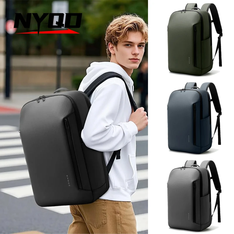 

Men Business Backpack with YKK Casual Multi-Pockets 15.6inch Trip Roomy Big Capacity Daily Laptop Light Waterproof