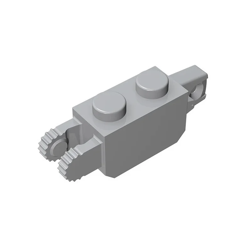 50 Stück Technische Bausteine 1x2 mit Scharnieren auf beiden Seiten, Kompatibel mit Partikeln und Teilen 30386 – Detail 1