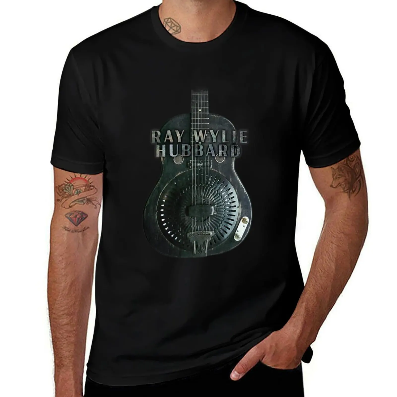 Ray Wylie Hubbard T-Shirt vintage summer tops clothing for men