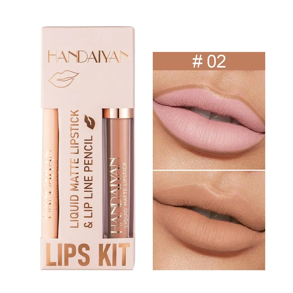 Matte Nude Brown Lipliner Potlood Lipsticks 12 Kleuren Rode Contour Kit Waterdichte Lip Fluwelen Lipgloss Tool Sexy Niet-Plakkerig Ma O0n2